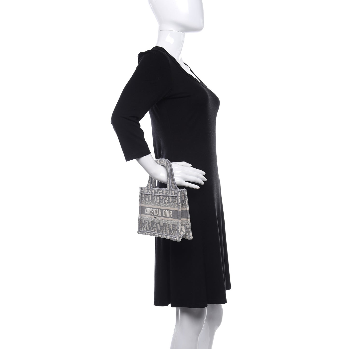 Oblique Mini Book Tote Grey Multicolor