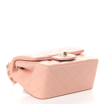 Chanel Lambskin Quilted Mini Square Flap Light Pink 4 of 9
