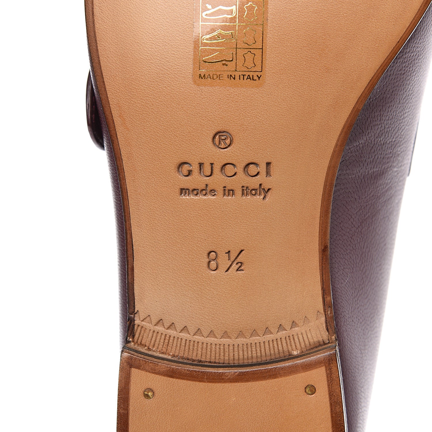 Gucci Goatskin Mens GG Loafers 8.5 Strong Red 7 of 9