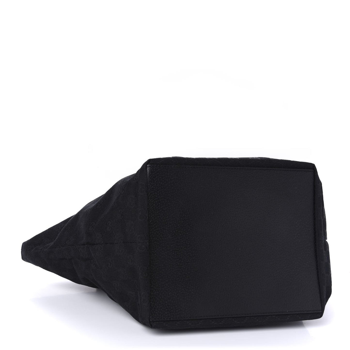 GG Monogram Medium Web Handle Bucket Tote Black