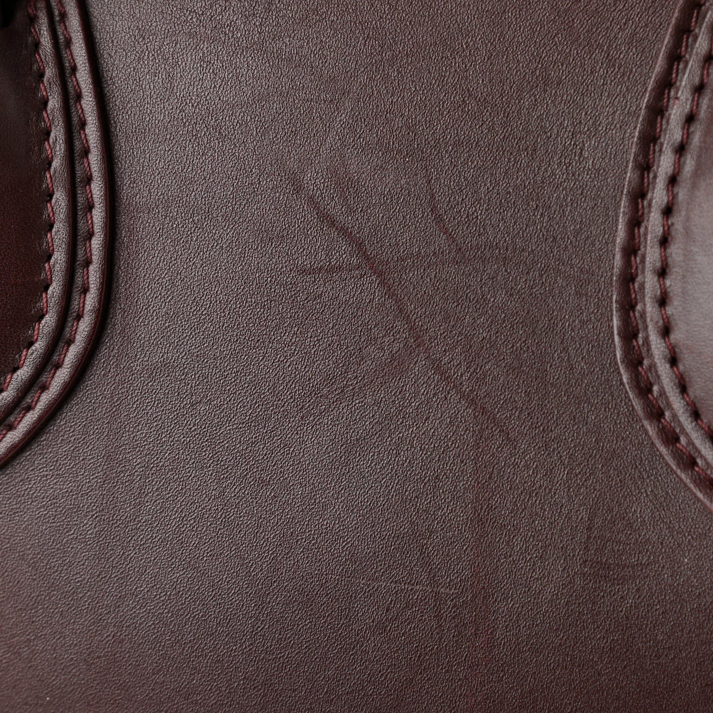 Smooth Calfskin Small Luggage Burgundy