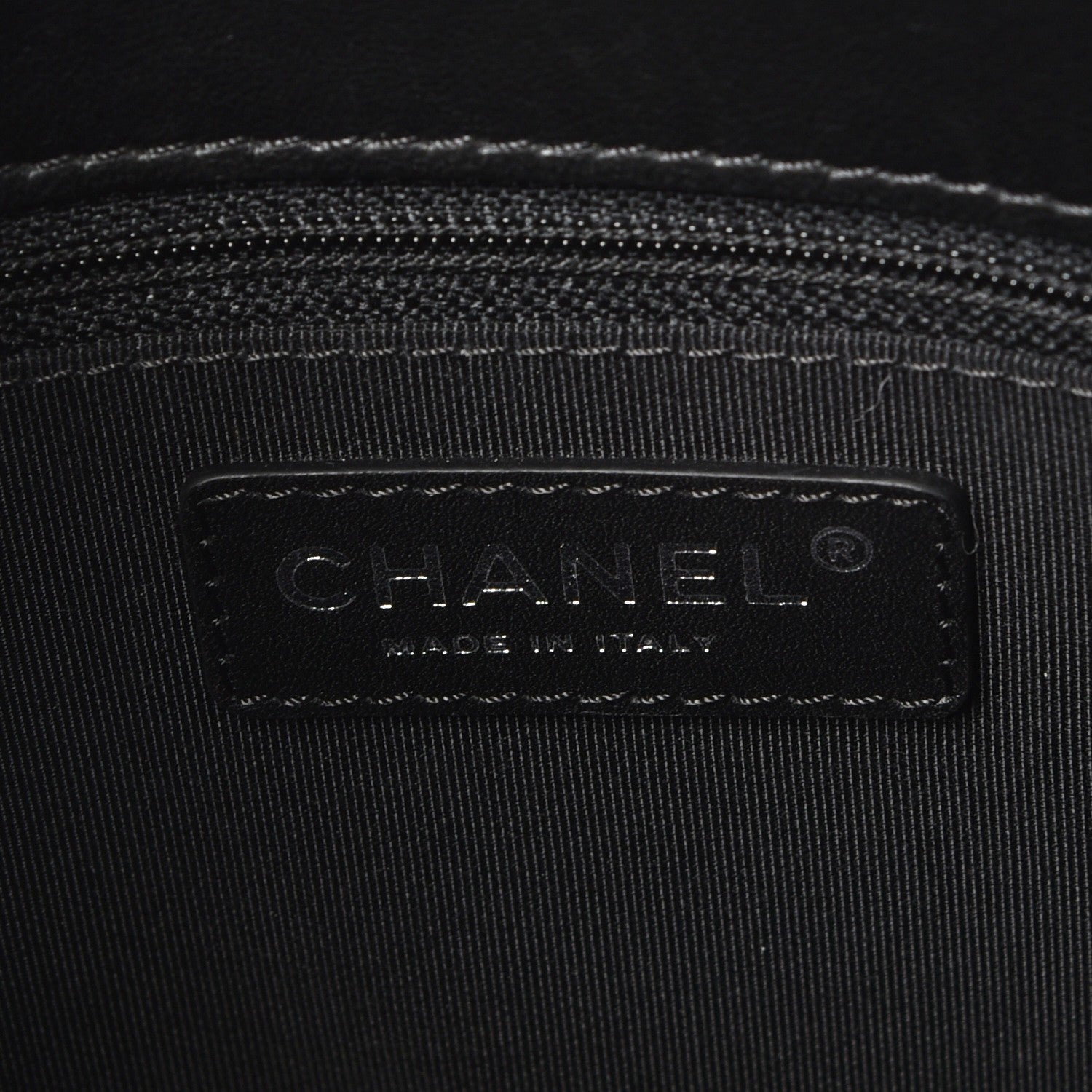 Chanel Lambskin Quilted Front Flap Tote Black 8 of 15