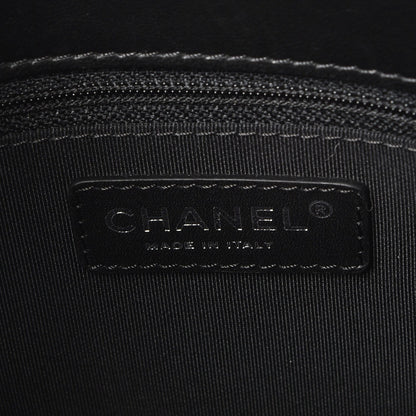 Chanel Lambskin Quilted Front Flap Tote Black 8 of 15