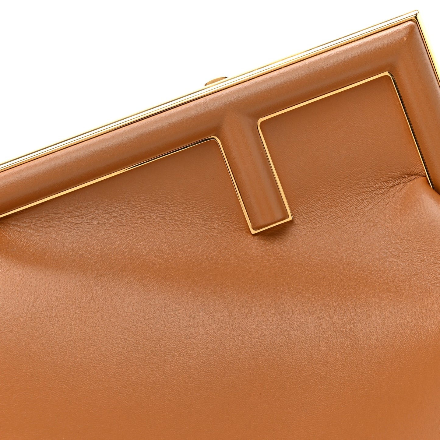 Shiny Nappa Medium Fendi First Caramello