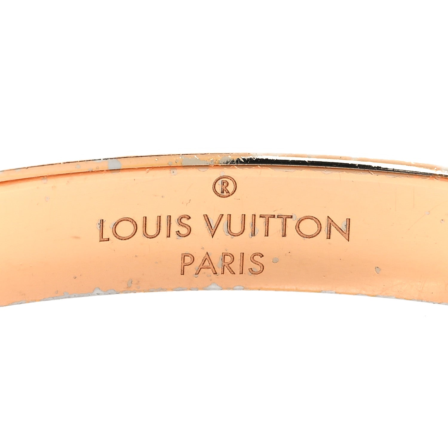 Louis Vuitton Brass Monogram Nanogram Cuff S Gold 5 of 7
