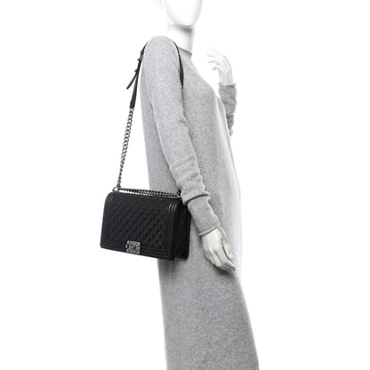 Chanel Caviar Quilted New Medium Boy Flap Black 2 of 10