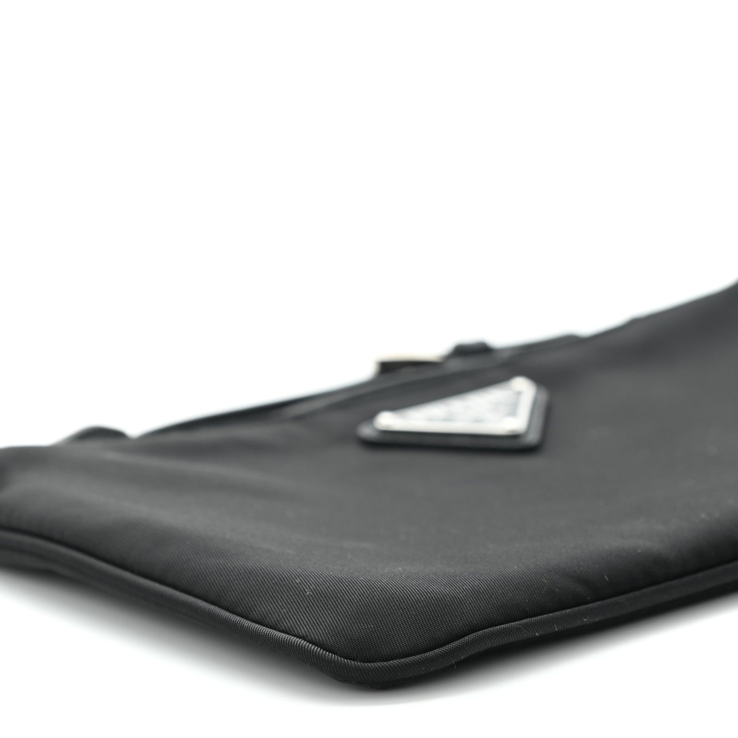 Prada Re-Nylon Saffiano Pouch Wristlet Black 8 of 9