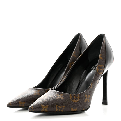 Louis Vuitton Monogram Cherie Pumps 36 Black 3 of 8