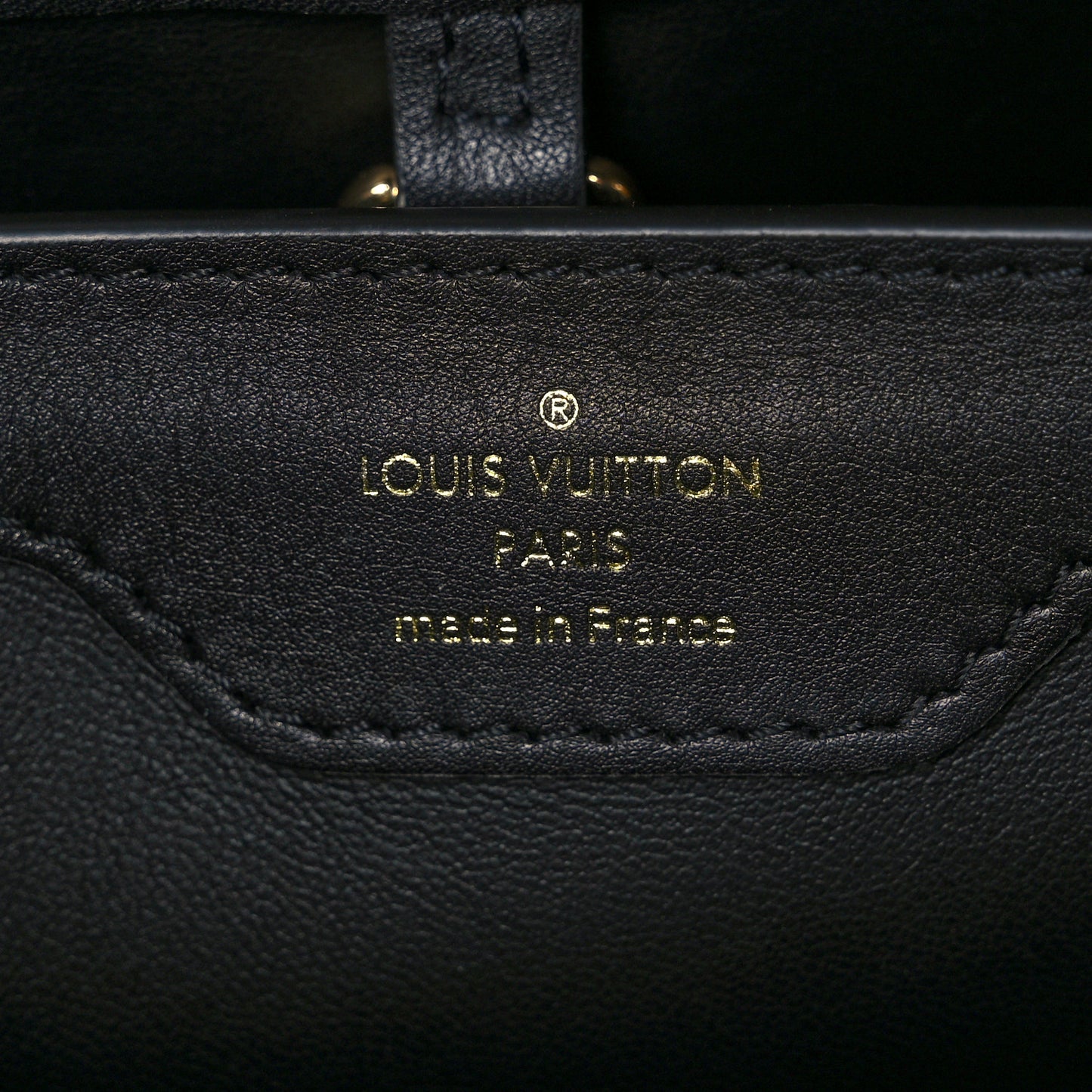 Lambskin Damier Quilt Capucines BB Matte Black