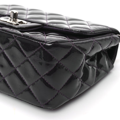 Chanel Patent Quilted Mini Square Flap Purple 9 of 10