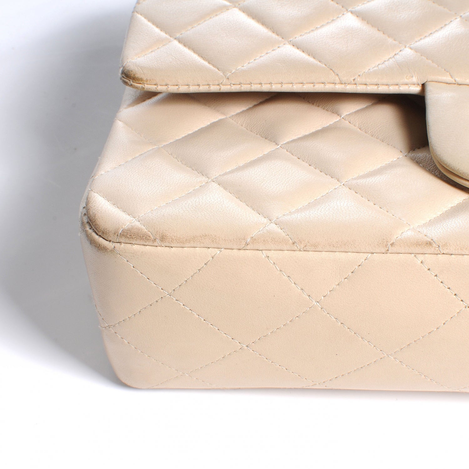 Chanel Lambskin Quilted Small Double Flap Beige 5 of 8