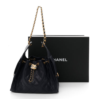 Chanel Caviar Quilted Small Chanel 25 Handbag Dark Navy 11 of 11
