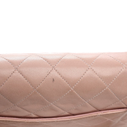 Chanel Lambskin Quilted Medium Double Flap Light Pink 12 of 17