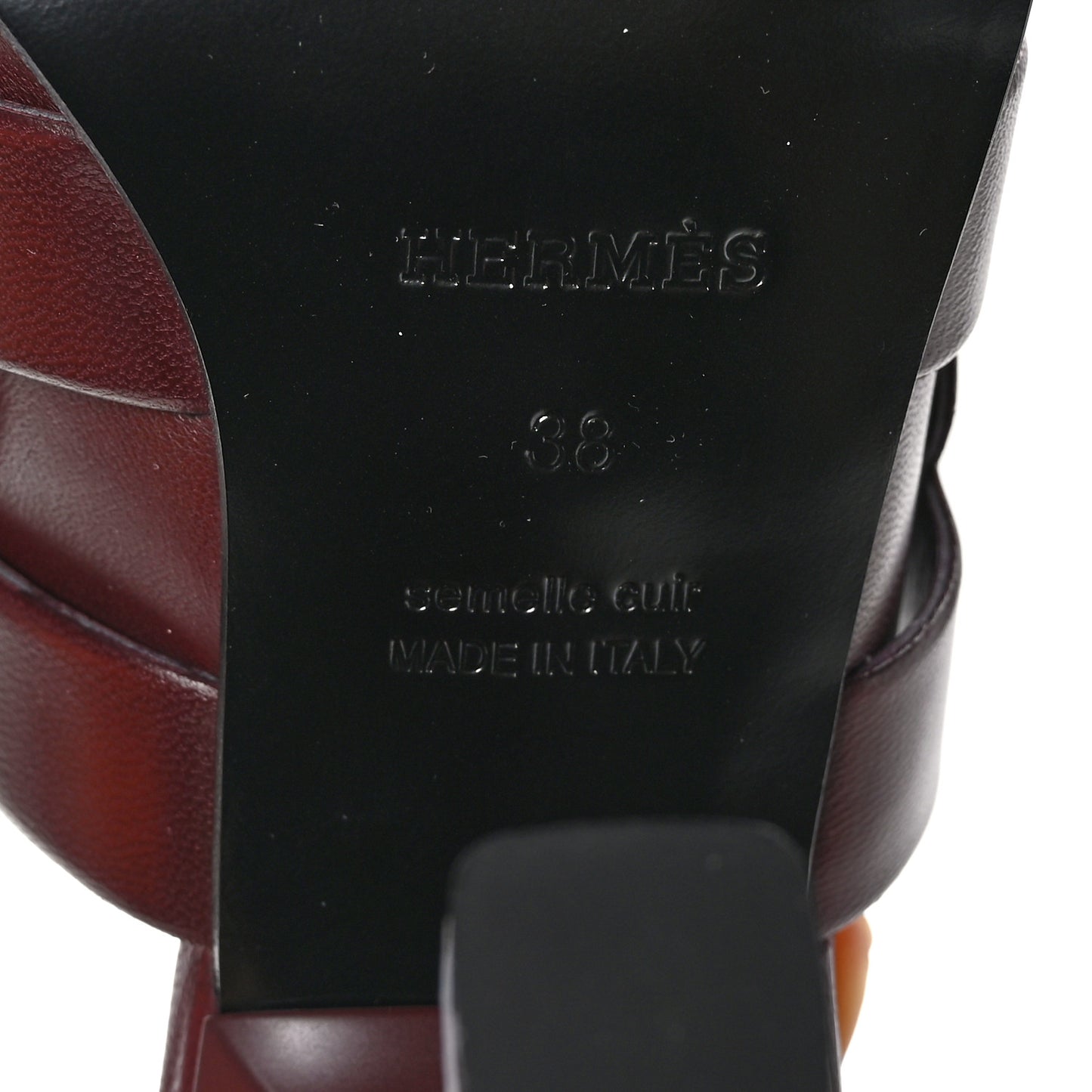 Nappa Hanna 95 Sandal 38 Marron Mahogany