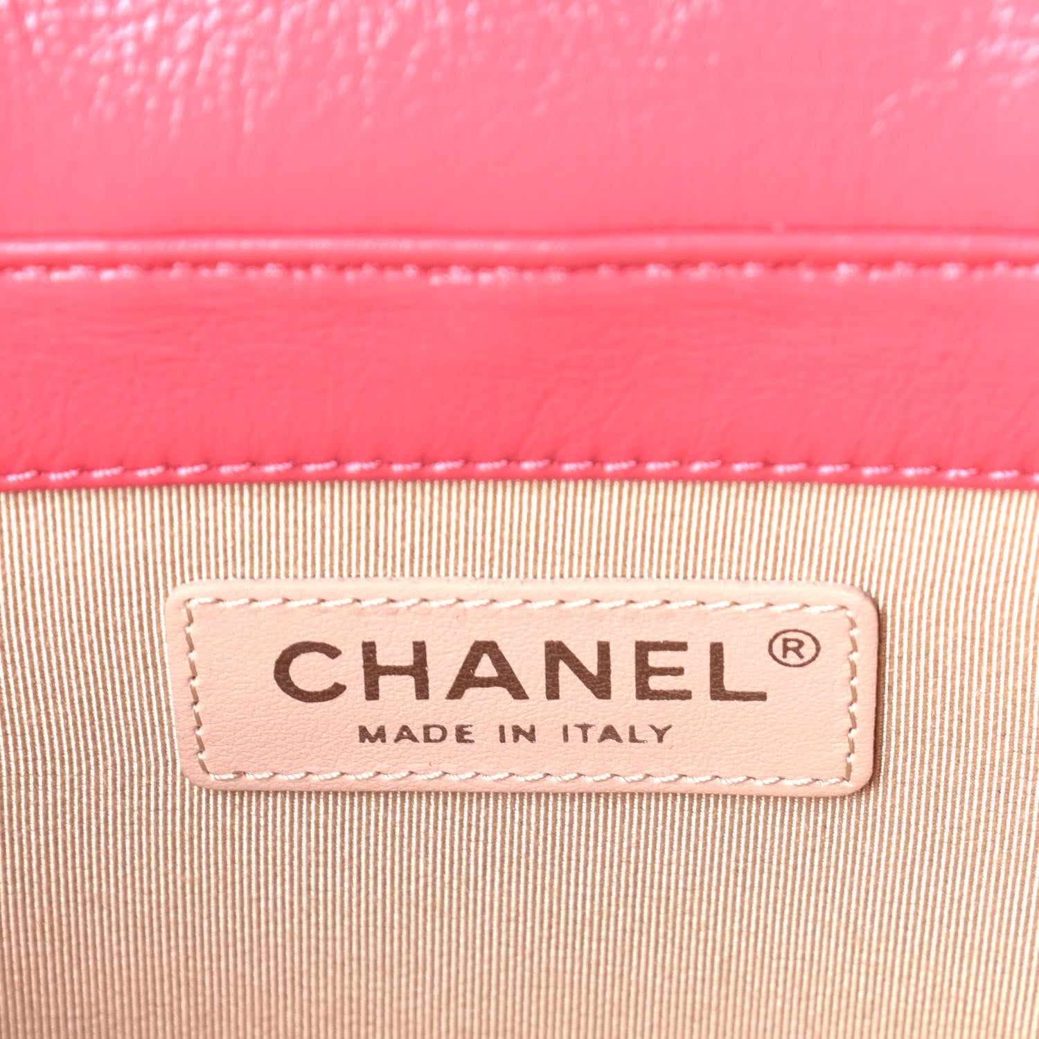 Chanel Calfskin Raffia Small Take Away Vanity Case Bag Pink Beige 7 of 11