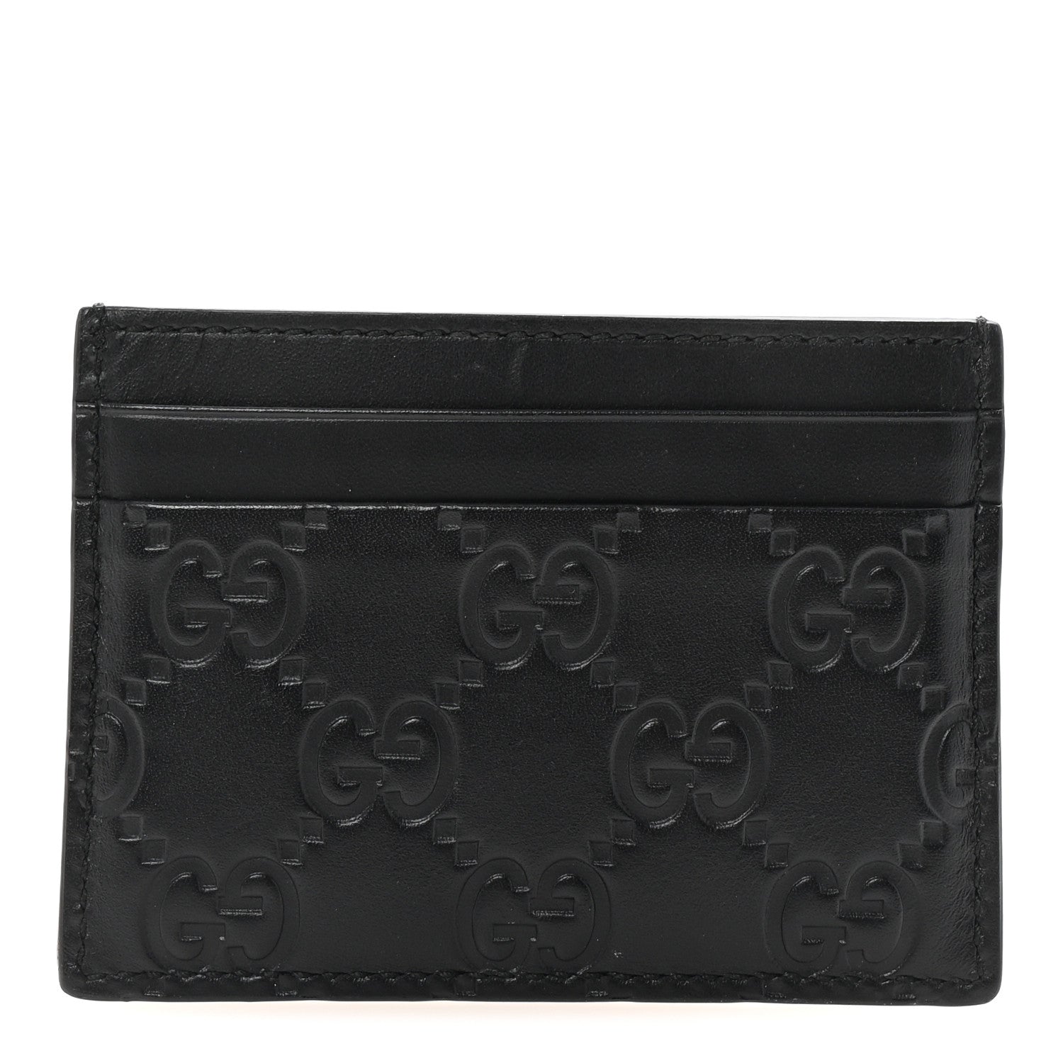 Gucci Guccissima Card Holder Black 1 of 7
