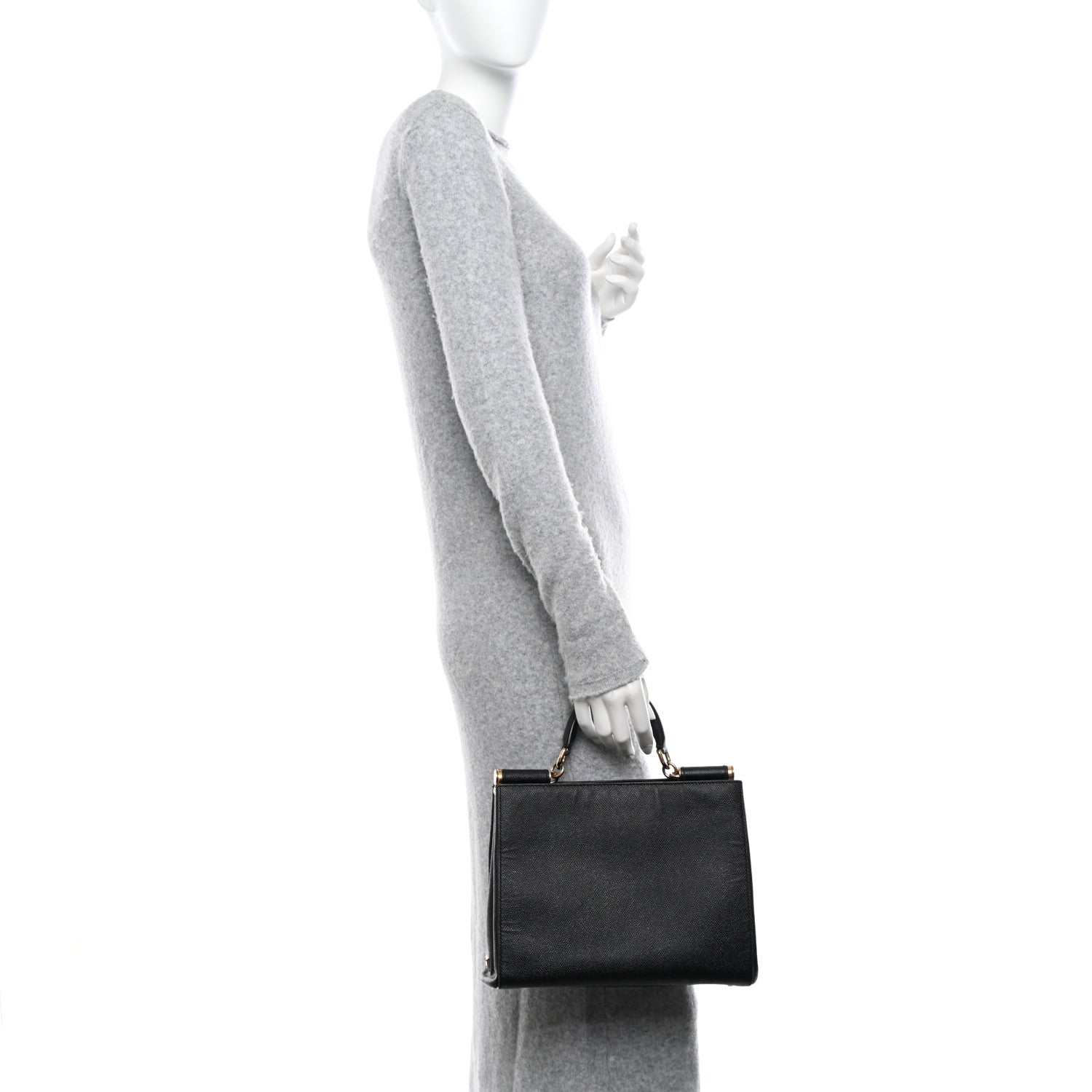Dolce & Gabbana Dauphine Miss Sicily Shopper Tote Black 2 of 13