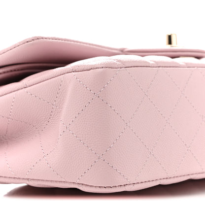 Chanel Caviar Quilted Medium Double Flap Light Pink 9 of 13