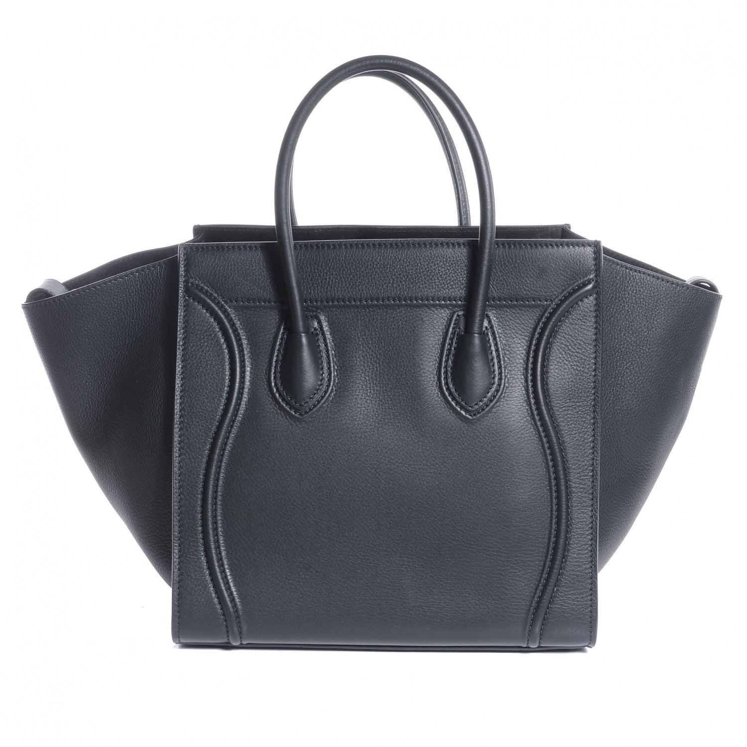 Celine Smooth Calfskin Medium Phantom Luggage Black 3 of 14