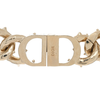 Christian Dior Metal Danseuse Etoile Chain Choker Necklace Gold Silver Blue 4 of 4