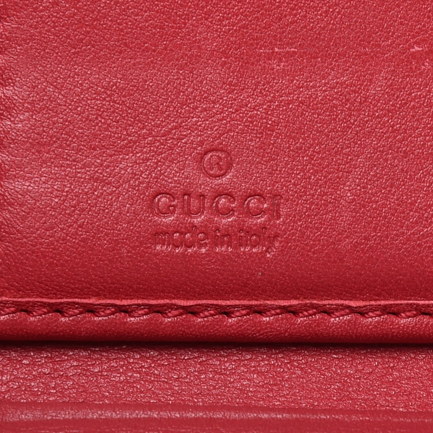 Gucci Microguccissima Interlocking G Continental Wallet Red 6 of 17