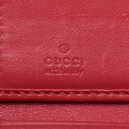 Gucci Microguccissima Interlocking G Continental Wallet Red 6 of 17