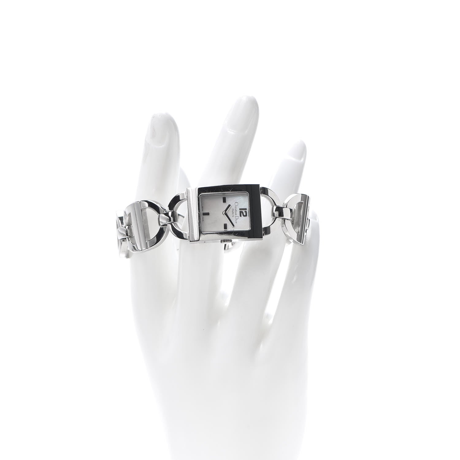 Christian Dior Stainless Steel Mother of Pearl 19mm Malice Quartz Watch 2 of 7