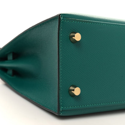 Hermes Epsom Kelly Sellier 25 Malachite 9 of 12
