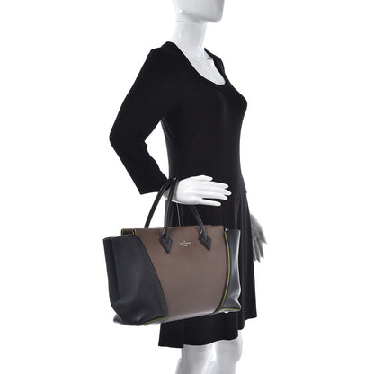 Louis Vuitton Veau Cachemire Cuir Orfevre Tote W PM Gris Neon 2 of 12