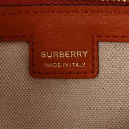 Burberry Canvas Map TB Print Small Olympia Shoulder Bag Orange 6 of 10