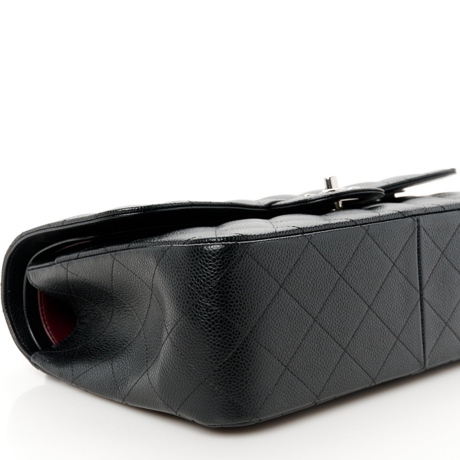 Chanel Caviar Quilted Jumbo Double Flap Black 10 of 12