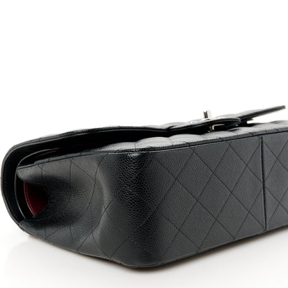 Chanel Caviar Quilted Jumbo Double Flap Black 10 of 12