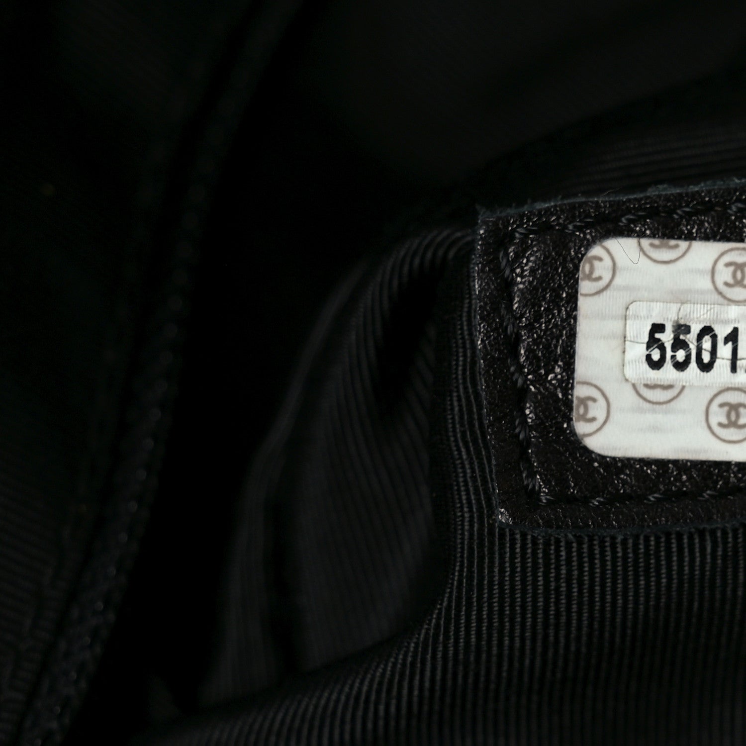 Chanel Lambskin CC Stitched Tote Black 7 of 10