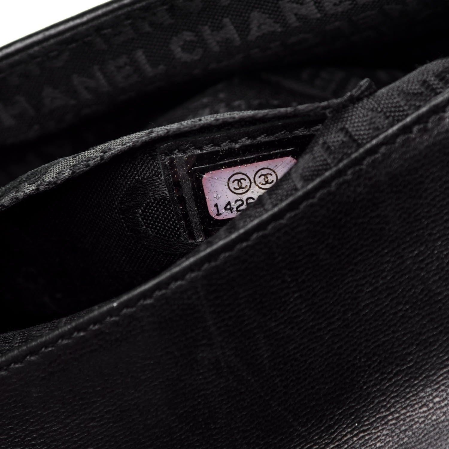 Chanel Lambskin Quilted Mini Chocolate Bar Camellia Flap Black 7 of 9