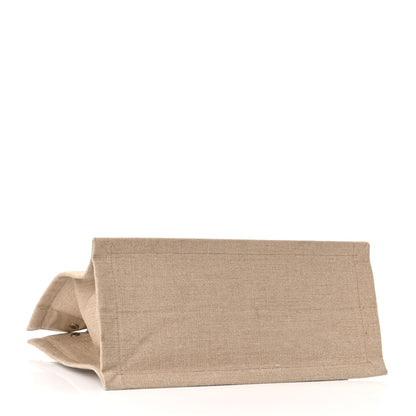 Saint Laurent Linen Calfskin Small Rive Gauche Tote Optic White 4 of 10