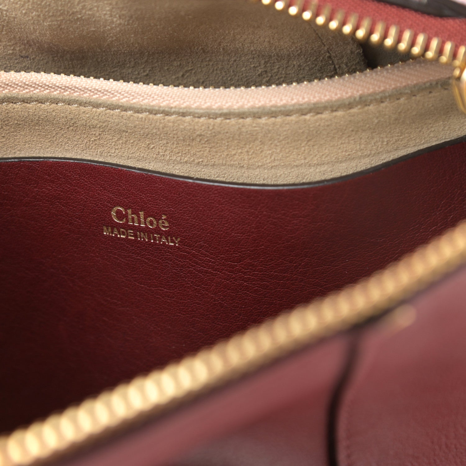 Chloe Grained Calfskin Small Hayley Hobo Red 6 of 10