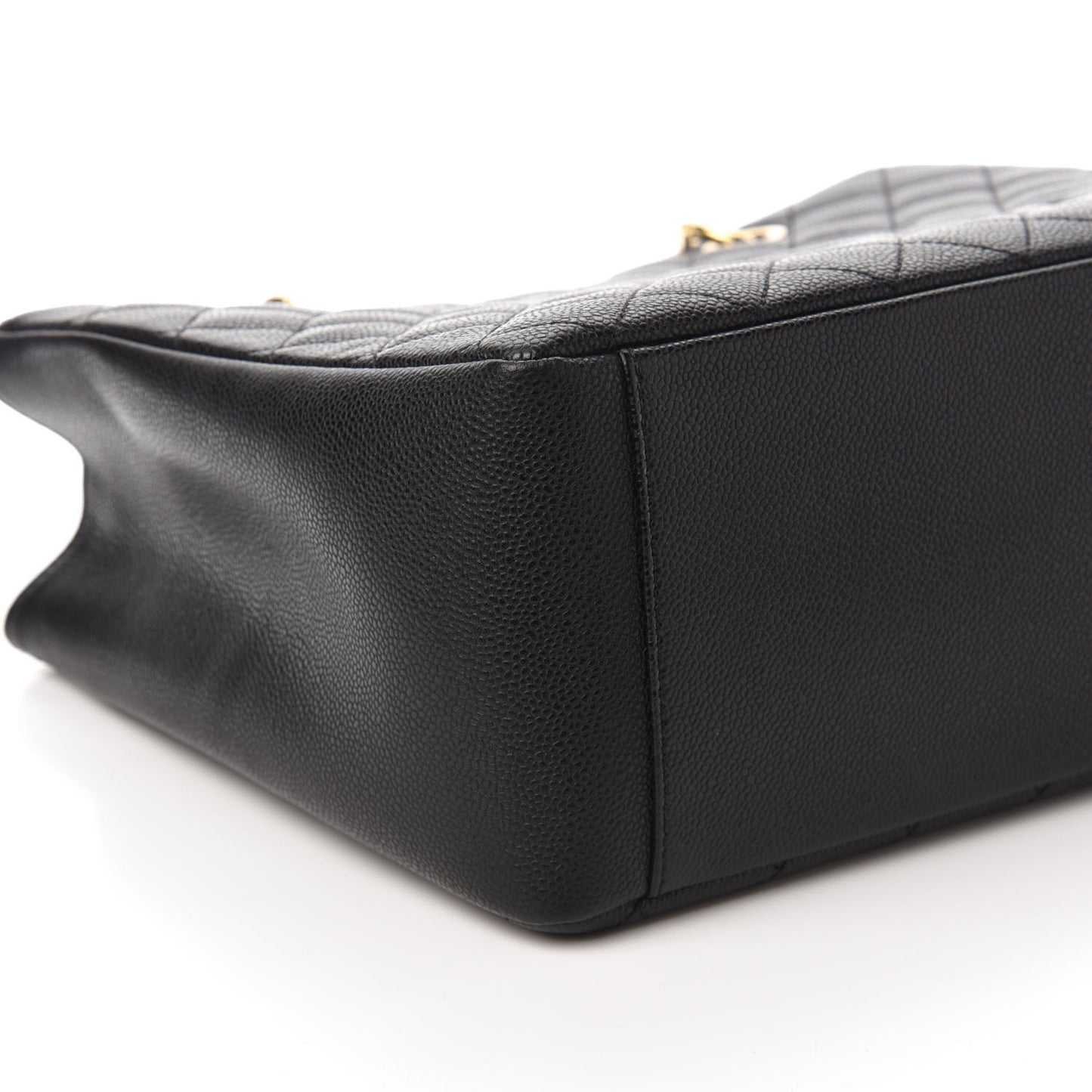 Caviar Quilted Grand Shopping Tote GST Black