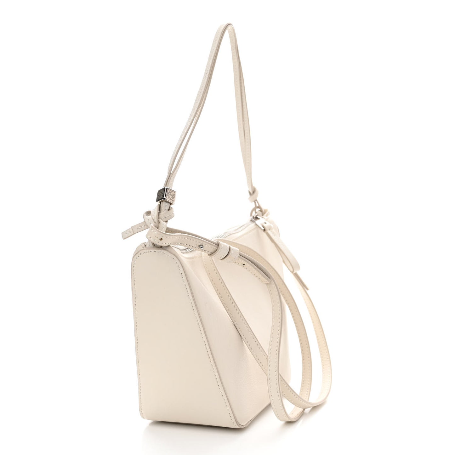 Calfskin Mini Hammock Hobo Soft White