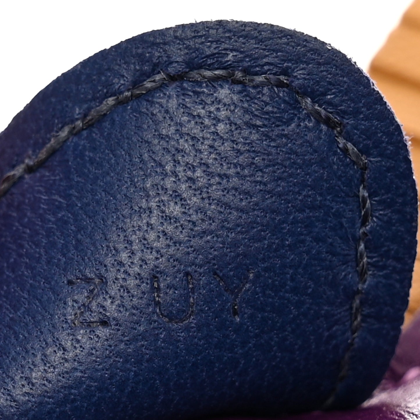 Milo Lambskin Grigri Rodeo Horse Bag Charm PM Violet Sesame Bleu Saphir