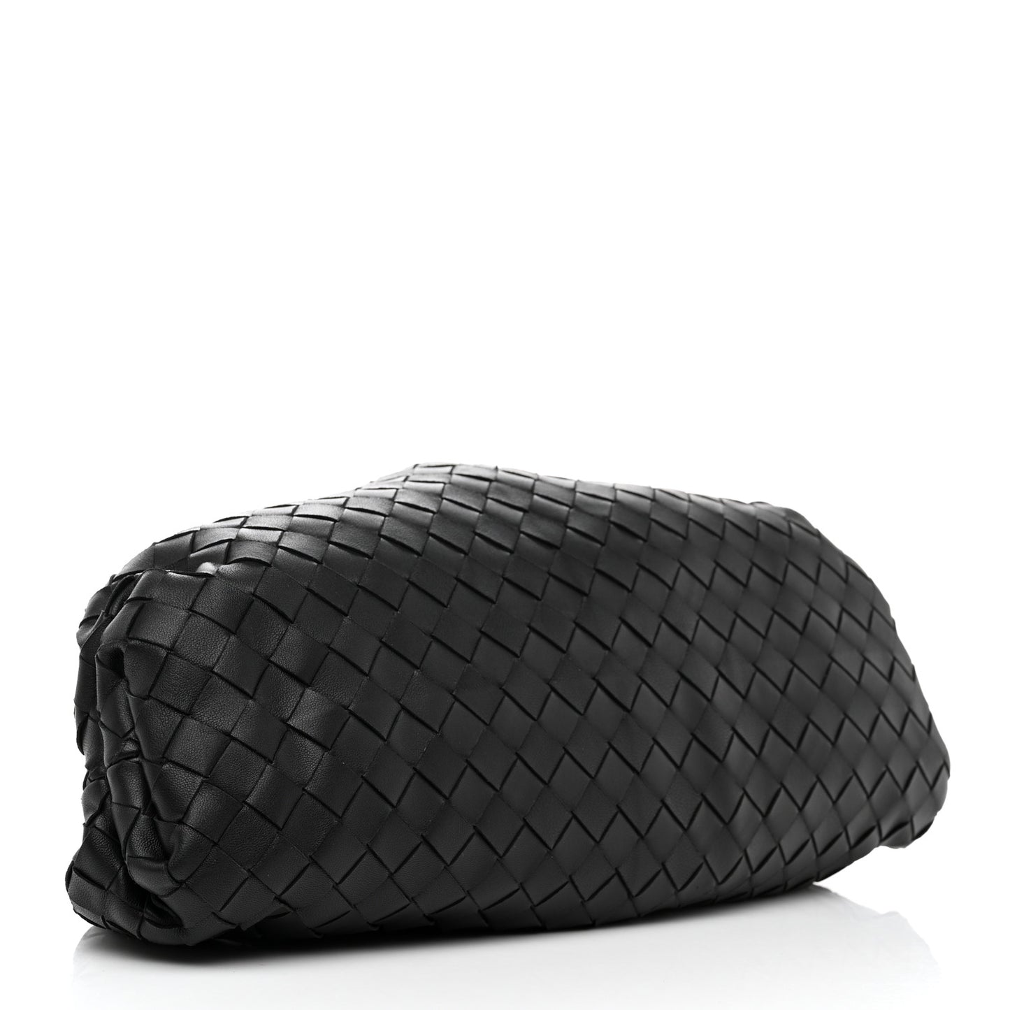 Nappa Maxi Intreccio The Pouch Oversized Clutch Black