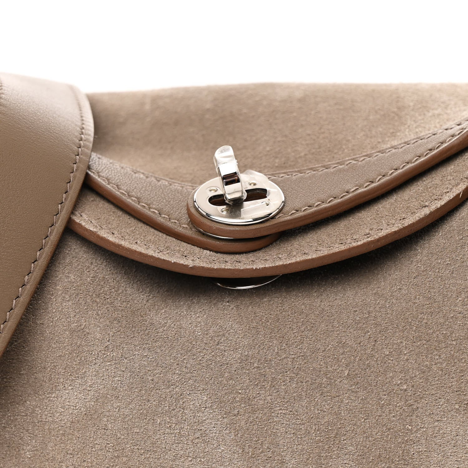 Hermes Veau Grizzly Swift Mini Lindy 20 Gris Caillou Etoupe 8 of 11
