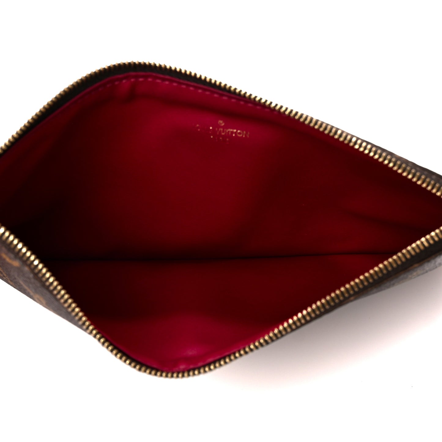 Monogram Pochette Felicie Chain Wallet Fuchsia