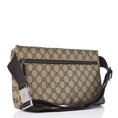 Gucci GG Plus Monogram Double Pocket Belt Bag Dark Brown 3 of 12