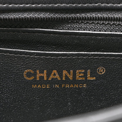 Chanel Lambskin Quilted Studded Mini Rectangular Flap Black 6 of 10