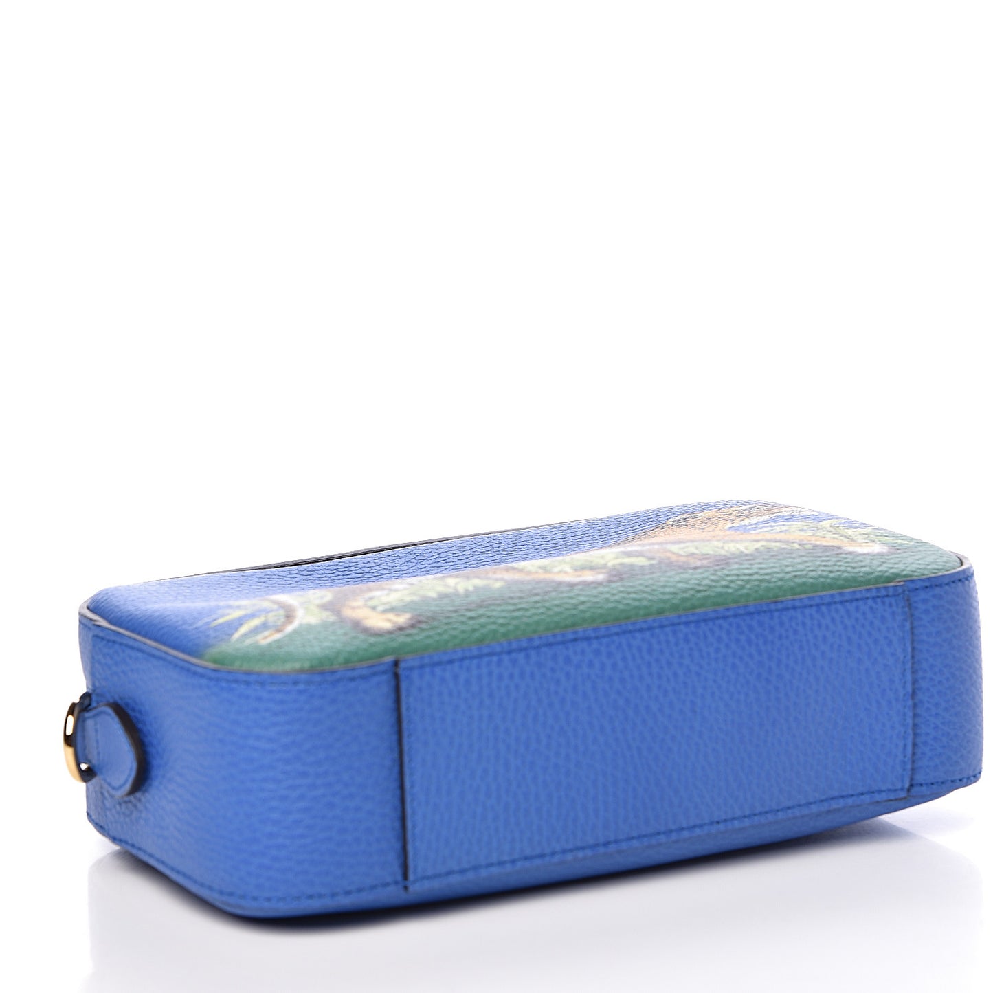 Calfskin Sylvie Tiger Print Camera Bag Multicolor Dark Sky