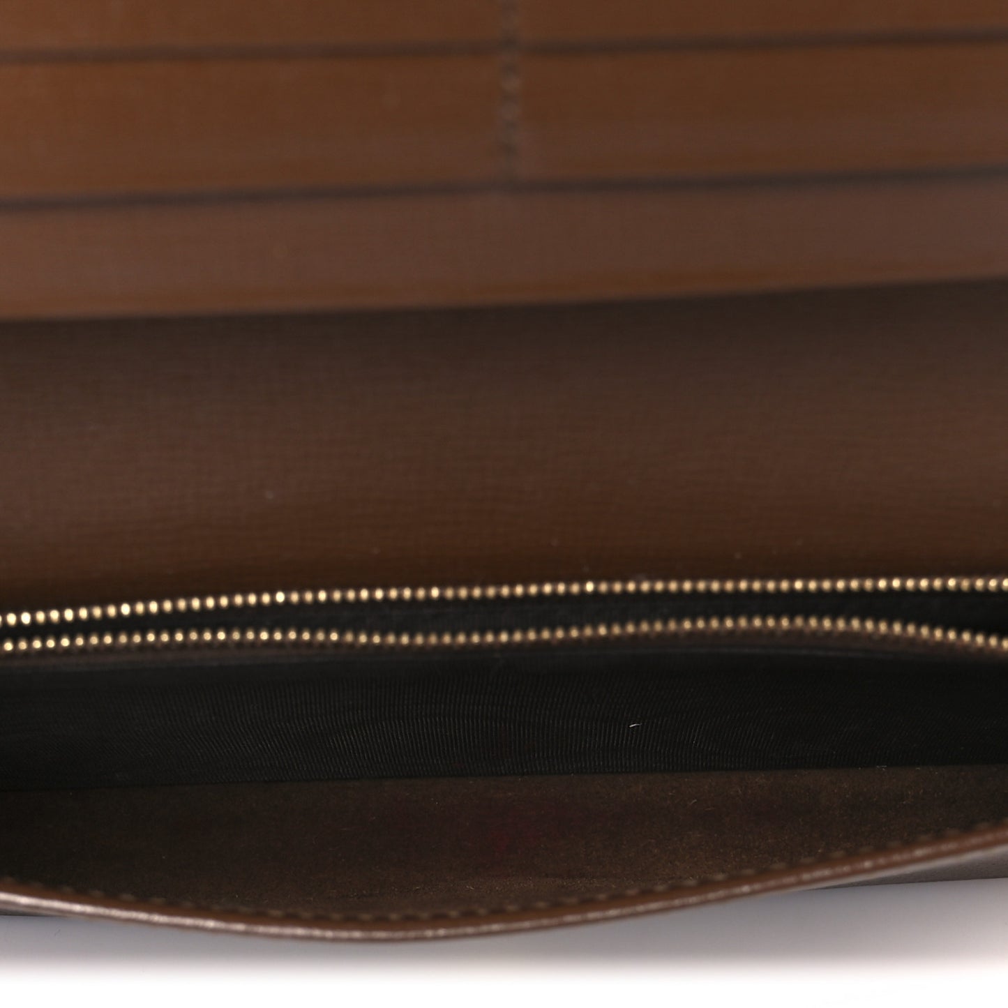 GG Supreme Monogram Azalea Calfskin Horsebit 1955 Wallet On Chain Beige Ebony Brown Sugar