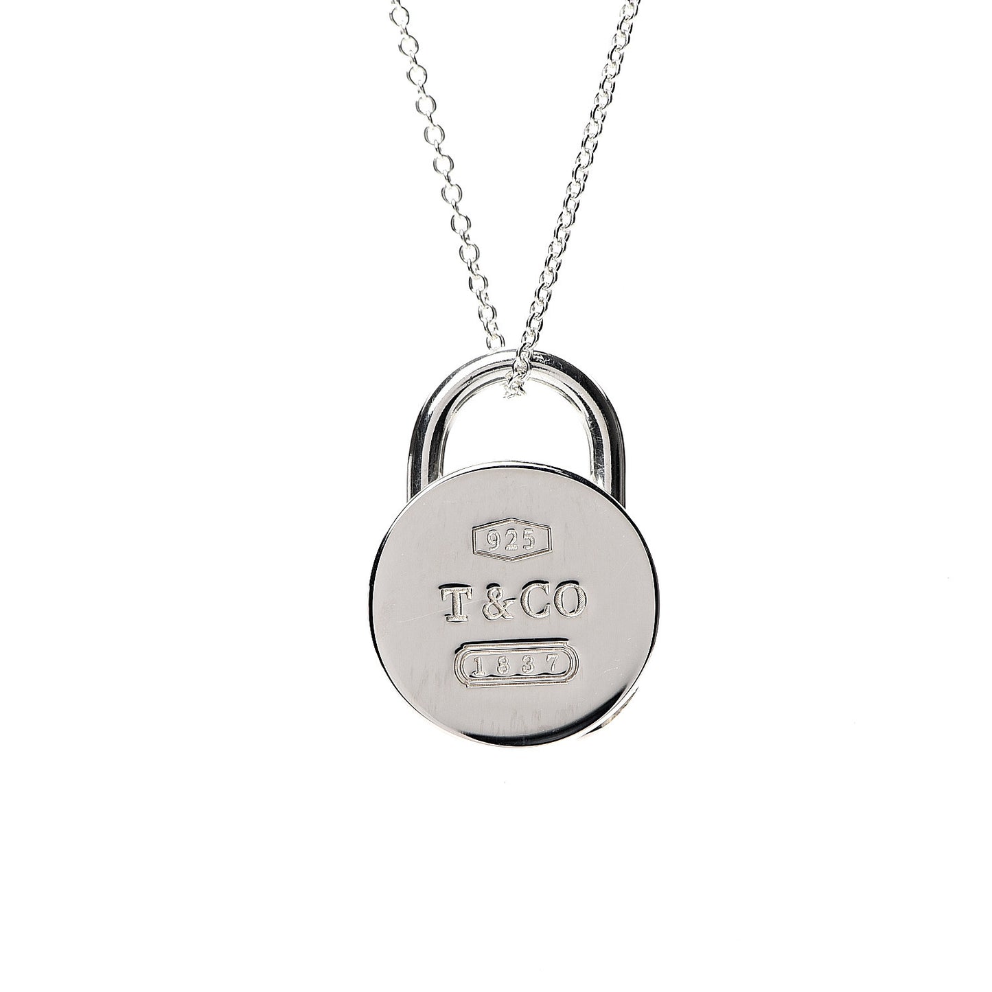 Sterling Silver 1837 Circle Lock Necklace