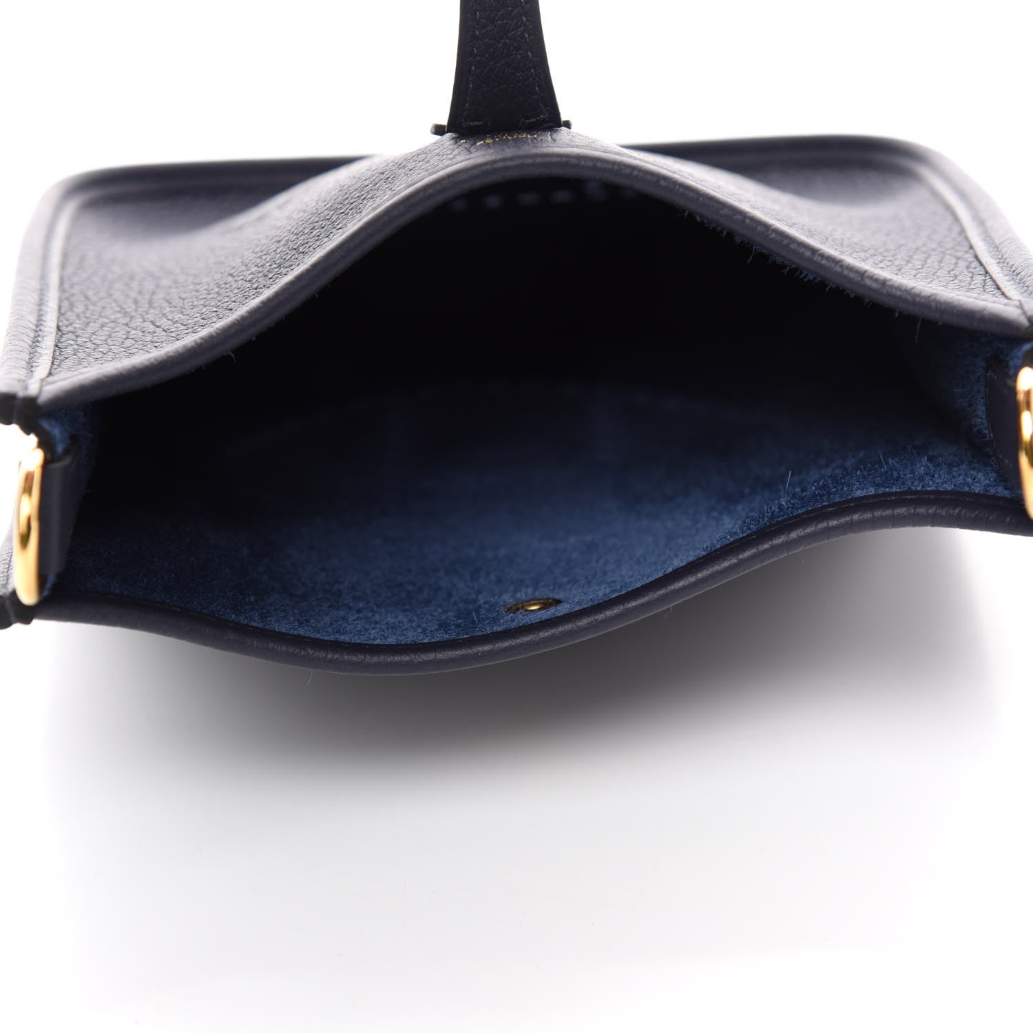 Hermes Taurillon Clemence Amazone Evelyne TPM Bleu Nuit Bleu Indigo 5 of 11