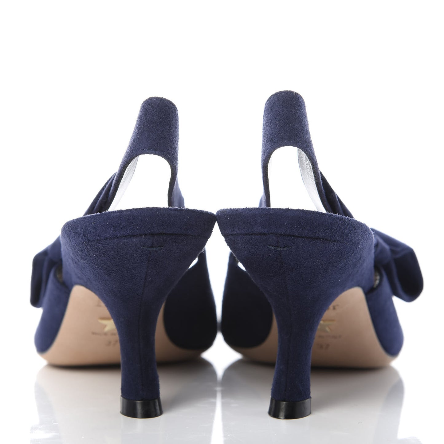 Suede Sweet D Sling-Back Ballet Pumps 37 Indigo