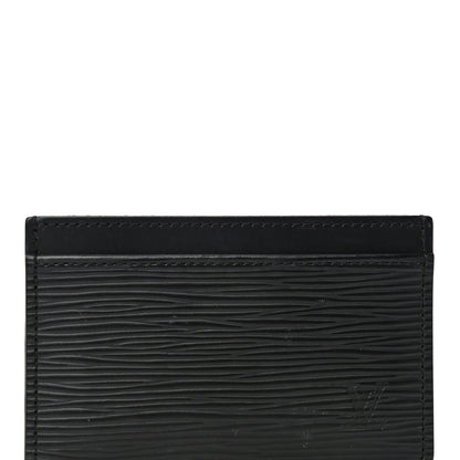 Louis Vuitton Epi Card Holder Black 7 of 10